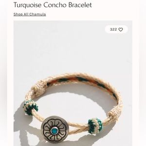 Free People turquoise concho bracelet